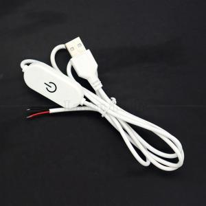Buy cheap 5V 1m on off Switch Controller USB to Open Wires End Cable Touch Dimmer for 3w 5w Led Strip Light Lamp from wholesalers
