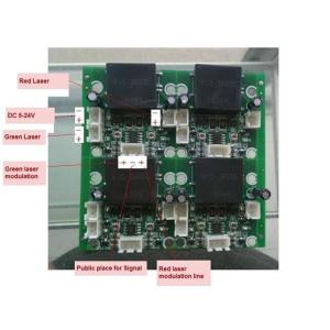 Red and Green Beam Laser Drive Circuit with TTL Modulation