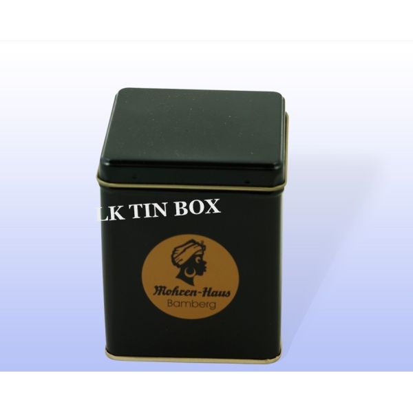 Preminum Custom Logo Square Tin Box For Coffee Tea / Spice Packaging