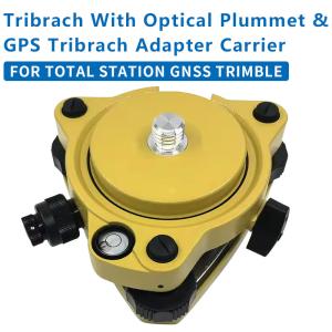 Yellow Tribrach with Optical Plummet Fixed Adapter with 5/8X11 Thread for Total