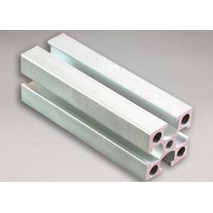 China Silver White Electrophoresis Aluminium Moulding Profiles , Aluminum Extruder on sale
