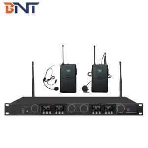 UHF 4 Channels Wireless Conference Microphone With 8 Handhelds / Headsets