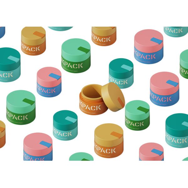 Buy cheap PP Capacity 50g 100g Cosmetic Cream Jars With Small Scoop from wholesalers