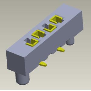 Buy cheap 1.27mm Surface Mount Female Header Single Row With Pegs 1*3 Pin To 1*40 Pin H2.00mm from wholesalers