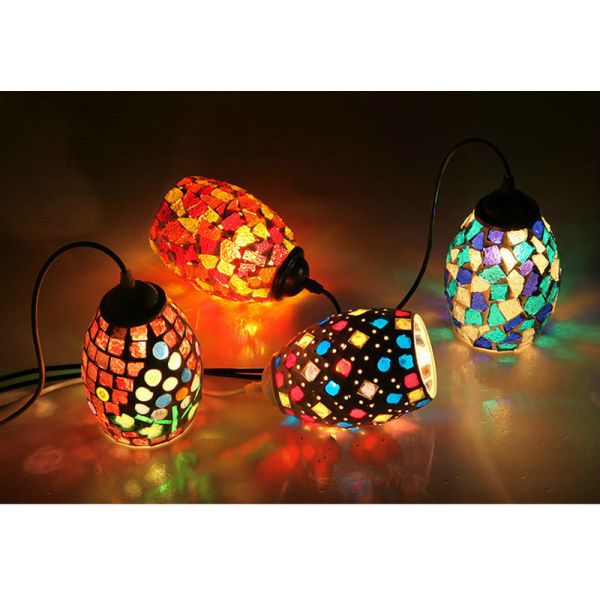 Turkish Style Retro Vintage Pendant Light island lamp single glass pendant lighting(WH-DC-36)