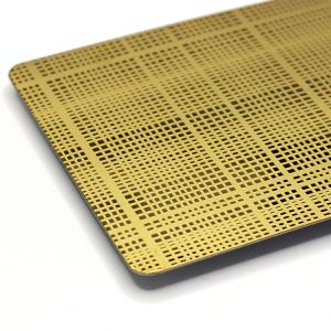 Buy cheap Gold Mirror Etch Sheet Popular Design Etch Stainless Steel Sheet product