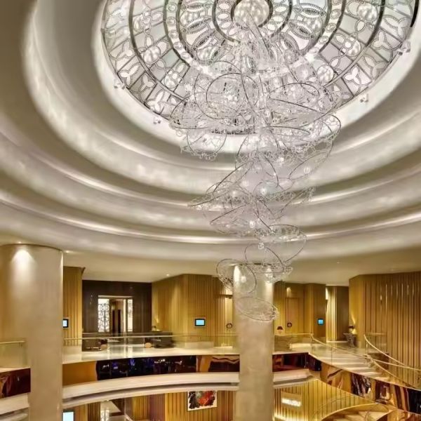 Crystal Non Standard Engineering Custom Hotel Hall Chandelier Banquet Hall