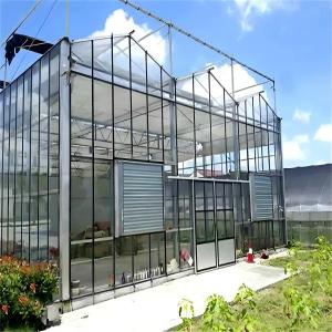 Buy cheap Energy-Saving Insulated PC Sheet Venlo-Type Greenhouse Including Roof Window product