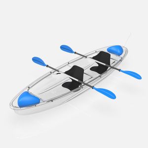 Buy cheap Factory Customized PC Sheets PC Transparent Canoe Kayak 6mm Clear Polycarbonate Boat for Water Sports from wholesalers