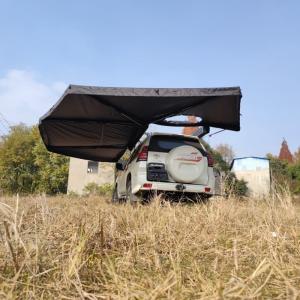 Customizable Logo 270 Degree Awning D Hole Retractable Freestanding