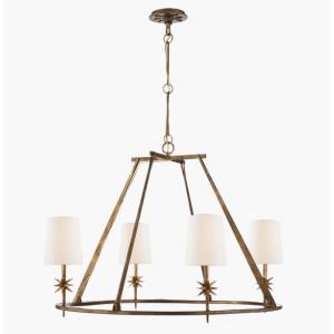 Buy cheap S 5315 Etoile Round Chandelier 64.5" O/A Height With Gilded Lron / Blackened Rust Finish from wholesalers