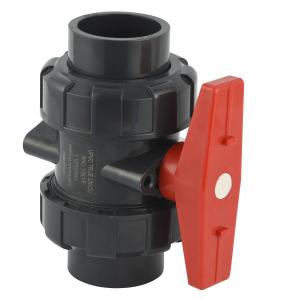 Buy cheap ABS Body Special Handle Control Valve 2 PCS PVC True Union Ball Valve Low Temperature from wholesalers