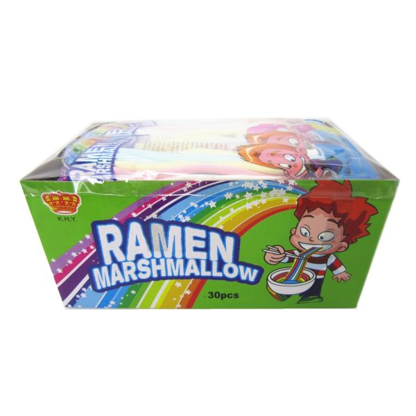 Quality Noodle Ramen Shape Marshmallow Soft Sweet HALAL Candy for sale