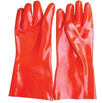 Quality PVC Glove, Interlock full coated PVC glove, Long Cuff for sale