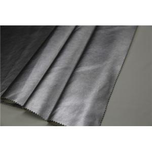 Buy cheap Pearl Silver Pu Leather Material Customized With Abrasion Resistance from wholesalers