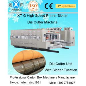 Buy cheap Printing Slotting Carton Packing Die Cutting Machine With Ceramic Anilox Roller And Stacker from wholesalers