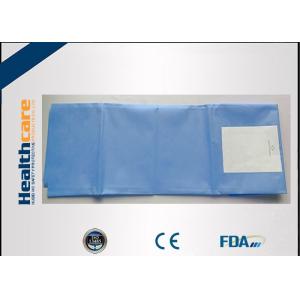 Buy cheap Blue SMS Sterile Surgical Drapes Latex Free With Collection Pouch And Hole from wholesalers
