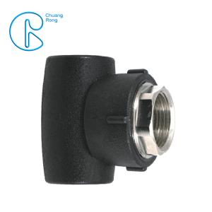 HDPE Socket Fusion Fittings Female Tee PE100 PN16 SDR11 For Industrial Liquids