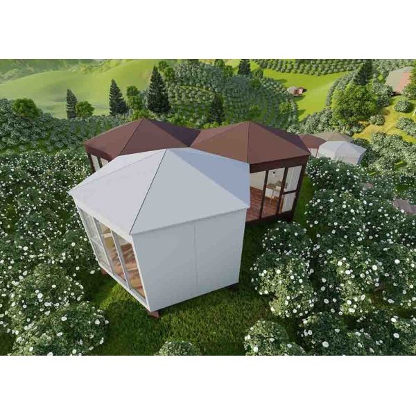 Bright Prefabricated Luxury Villa House / Modern Modular Prefab Homes