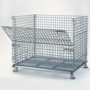 Buy cheap Warehouse Stackable Pallet Cages Heavy Duty Ganvalnized Zinc Plated Surface from wholesalers