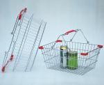 Buy cheap Chrome Plated Supermarket Wire Baskets Wire Shopping Basket For Grocery Store from wholesalers