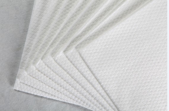 Buy cheap 130g White Pearl Grain 100%Viscose Cross Spunlaced Non-Woven Tissue from wholesalers