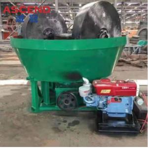 1200 1100 Models 200 300kg Per Hour Water Wet Pan Mills With Gearbox Spare Parts