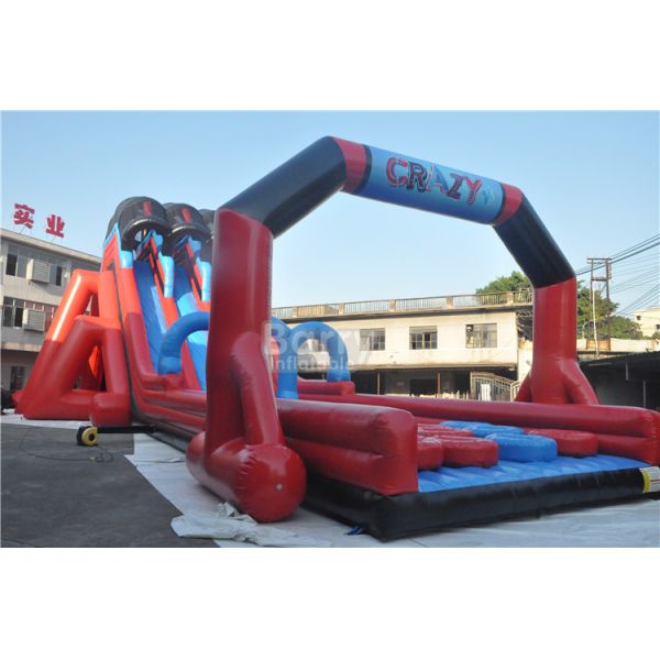 Buy cheap Crazy Fun Inflatable 5k Run Finish Line , Giant Inflatable Obstacle Course for Adults from wholesalers