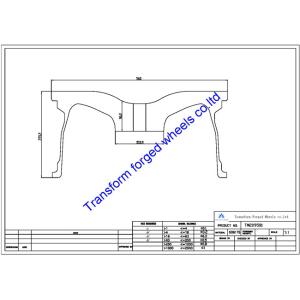 China TM209501 20X9.5 inches forged wheels monoblock wheels blanks Dimple style barrel and rims on sale