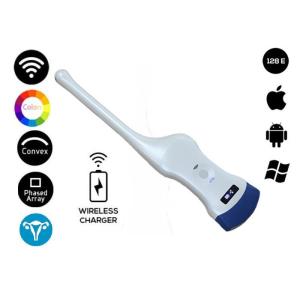 3 In 1 Portable Ultrasonic Transducer Probe Convex Transvaginal Cardiac Wireless